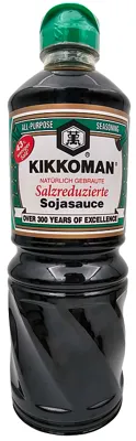 Kikkoman Soy Sauce Lessalt Green Pet 1l