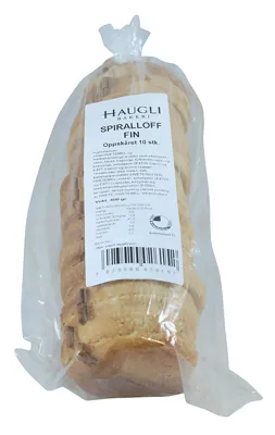 SPIRALLOFF FIN OPPSKJÆRT 400G HAUGLI BAKERI SPIRALLOFF FIN OPPSKJÆRT 400G HAUGLI BAKERI
