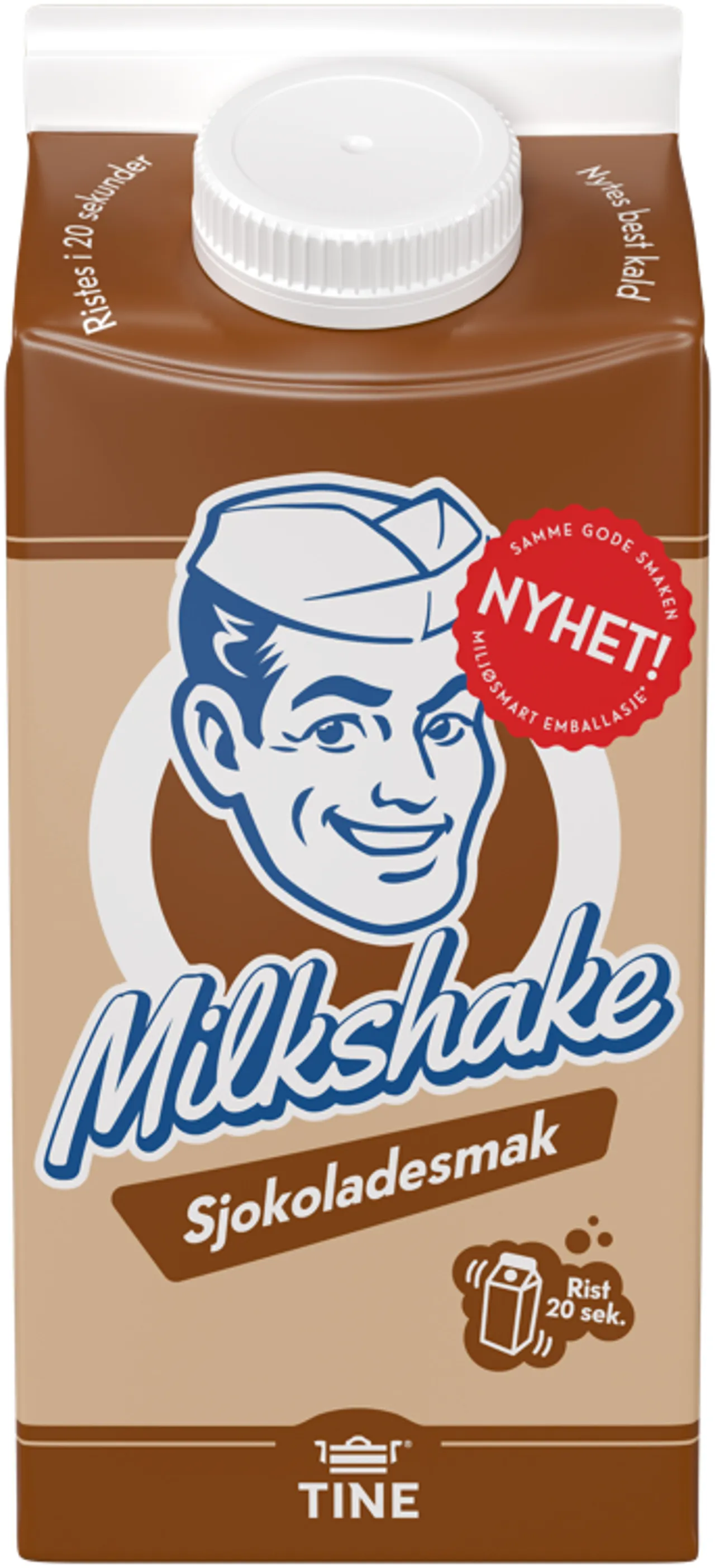 MILKSHAKE SJOKOLADE 250ML TINE