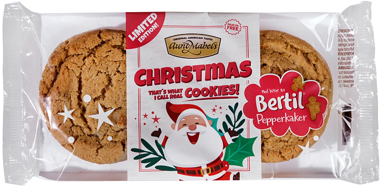 CHRISTMAS COOKIES 4PK 180G AUNT MABELS