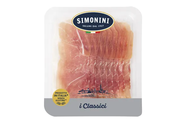 Prosciutto Crudo Skivet Mec 250g Pakke Simonini