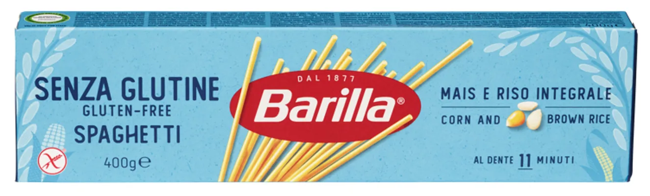 BARILLA PASTA SPAGHETTI GLUTENFRI 400G BARILLA PASTA SPAGHETTI GLUTENFRI 400G