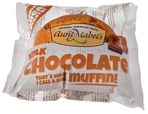 MUFFINS MILK CHOCOLATE 95G AUNT MABELS MUFFINS MILK CHOCOLATE 95G AUNT MABELS