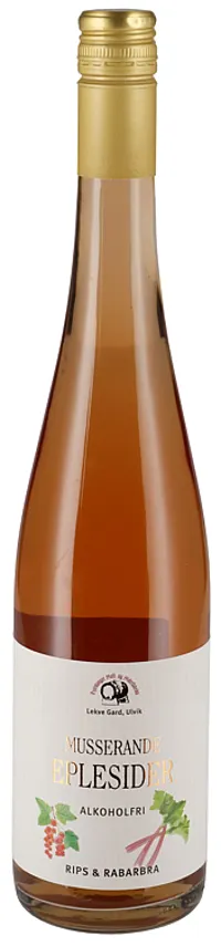 ALKOHOLFRI EPLESIDER MED RIPS OG RABARBRA 75CL FLASKE