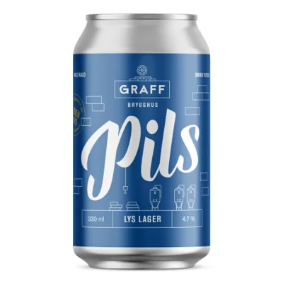 PILS 0,33L BX GRAFF BRYGGHUS PILS 0,33L BX GRAFF BRYGGHUS
