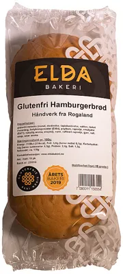 Glutenfri Hamburgerbrød 2pk 160g Fryst Elda Bakeri