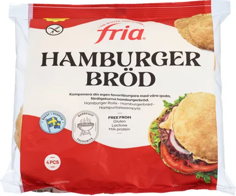 Fria Glutenfrie Hamburgerbrød 280g