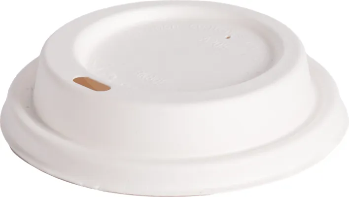 Bagasselokk Hvit Til Kaffebeger 8oz, 1000 Stk