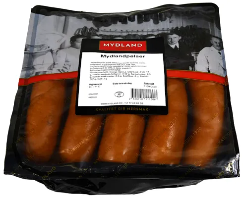 MYDLANDPØLSER 1,1KG MYDLAND MYDLANDPØLSER 1,1KG MYDLAND