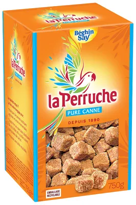 Brunt Sukker, Biter 750g Rough-Cut, La Perruche