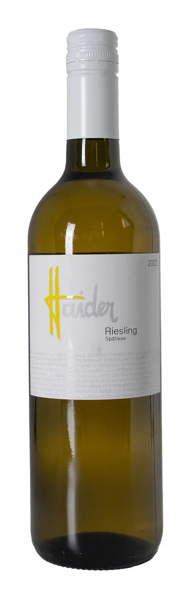 Haider Riesling Spätlese 10,5% 75cl Haider Riesling Spätlese 10,5% 75cl