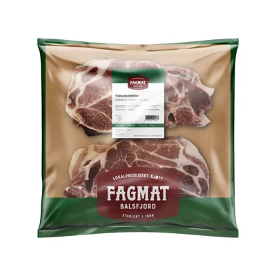 Nakkekoteletter Uten Svor Ca 1,29kg Fagmat Kjøtt