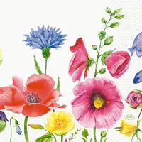 Serviett 3l33cm Flowy Meadow