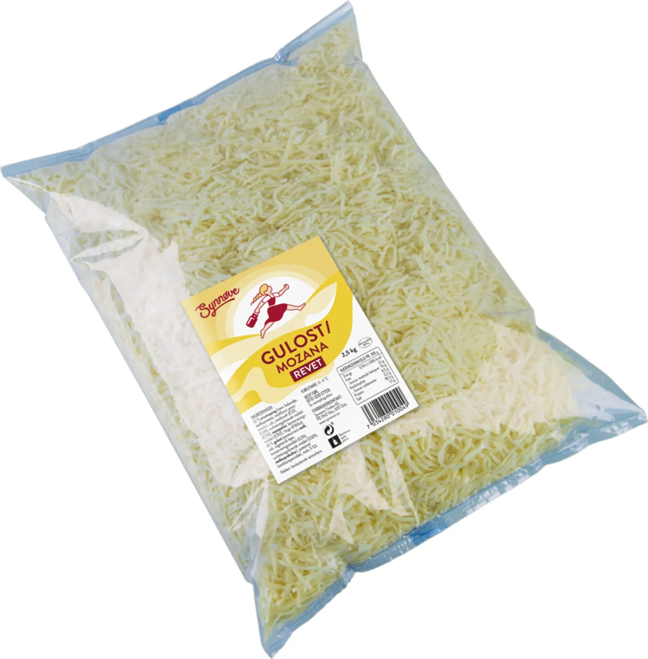 GULOST/MOZANA REVET 2,5KG SYNNØVE