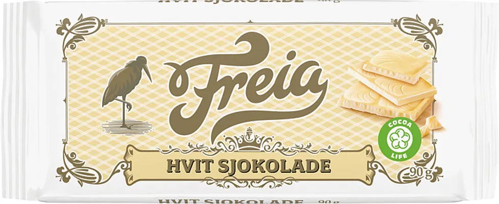 HVIT SJOKOLADE 90G FREIA HVIT SJOKOLADE 90G FREIA