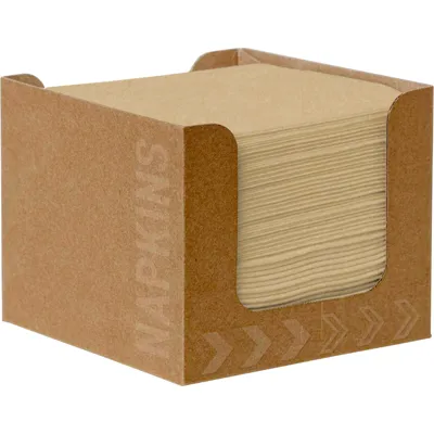 Dispenserboks 50stk M/Biodunisoft 20cm Naturbrun