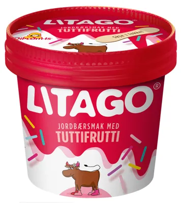 LITAGO JORDBÆRSMAK MED TUTTIFRUTTI 160ML LITAGO JORDBÆRSMAK MED TUTTIFRUTTI 160ML