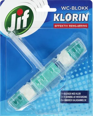 JIF KLORIN WC-BLOKK MED KLOR 40G JIF KLORIN WC-BLOKK MED KLOR 40G