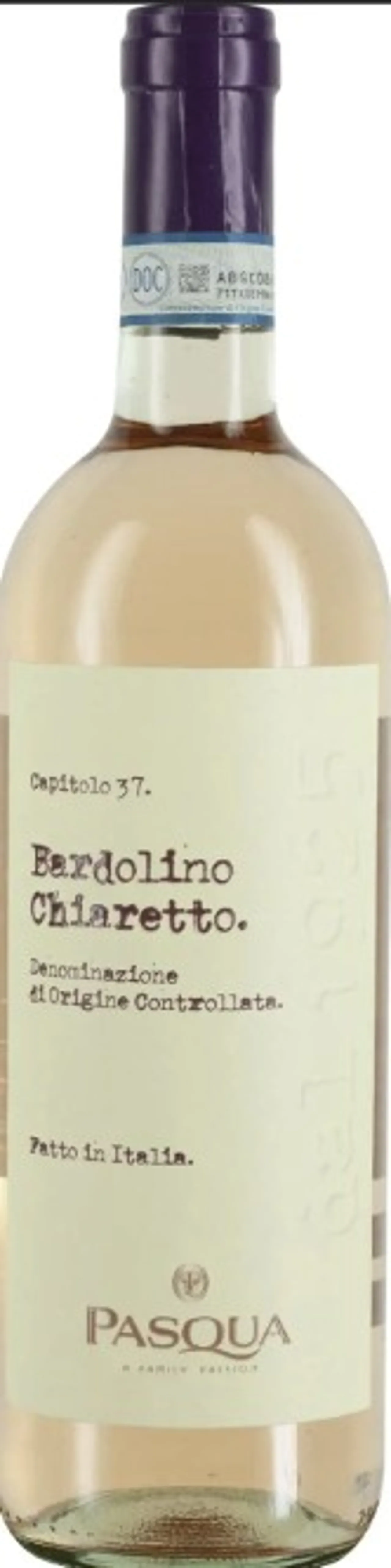 PASQUA CAPITOLI CHIARETTO 12% 75CL