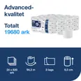 TORK OPTISERVE HYLSEFRI TOALETTRULL ADVANCED 2-LAG 24RLL T7