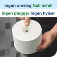TORK OPTISERVE HYLSEFRI TOALETTDISPENSER FOR 4 RULLER SVART