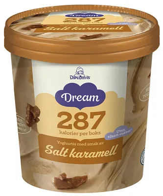 Dream Yoghurtis Salt Karamell Uten Sukker 450ml