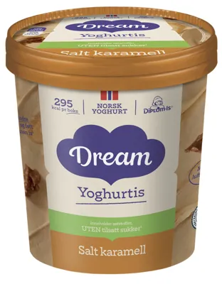 DREAM YOGHURTIS SALT KARAMELL UTEN SUKKER 450ML DREAM YOGHURTIS SALT KARAMELL UTEN SUKKER 450ML