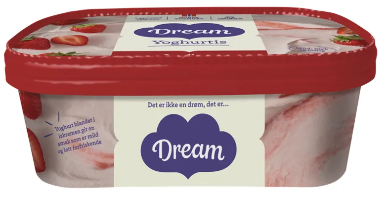 Dream Yoghurtis Jordbær 640ml