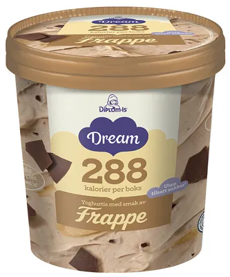 Dream Yoghurtis Frappe Uten Sukker 450ml