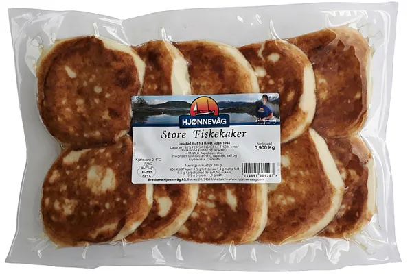 Store Fiskekaker 900g Hjønnevåg Store Fiskekaker 900g Hjønnevåg