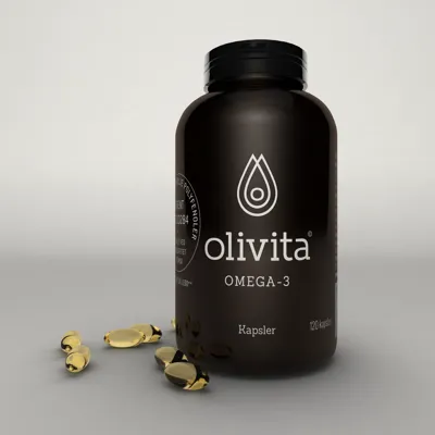 Omega-3 Kapsler D-Vitamin 120stk Olivita