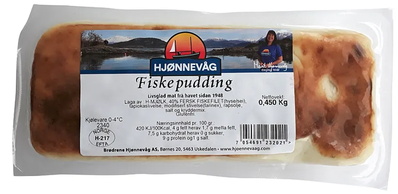 Fiskepudding 450g Hjønnevåg Fiskepudding 450g Hjønnevåg