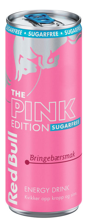 RED BULL PINK EDITION BRINGEBÆRSMAK SUKKERFRI 250ML