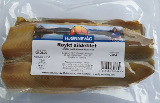 Røkt Sild Flekt Ca 300g Hjønnevåg
