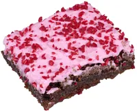 Brownie Bringebær Lakris 30biter Vegansk Delicato