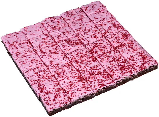 BROWNIE BRINGEBÆR LAKRIS 30BITER VEGANSK DELICATO BROWNIE BRINGEBÆR LAKRIS 30BITER VEGANSK DELICATO