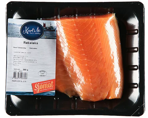 Røkt Laks I Bit Ca 400g Karls Fisk & Skalldyr