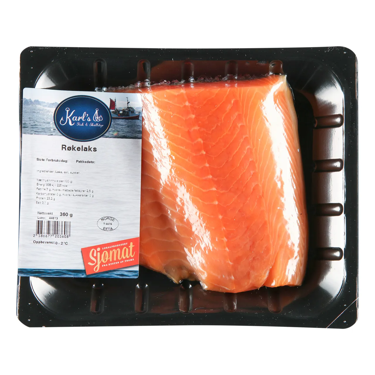 RØKT LAKS I BIT CA 400G KARLS FISK & SKALLDYR