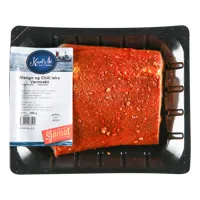 VARMRØKT LAKS CHILI & MANGO CA 400G KARLS FISK & SKALLDYR