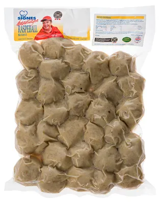 Raspeball U/Flesk Helt Brett Ca 4kg Signes Raspeball