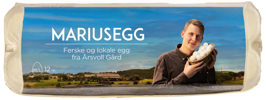 ÅRSVOLL GÅRD MARIUSEGG M/L 12STK ÅRSVOLL GÅRD MARIUSEGG M/L 12STK