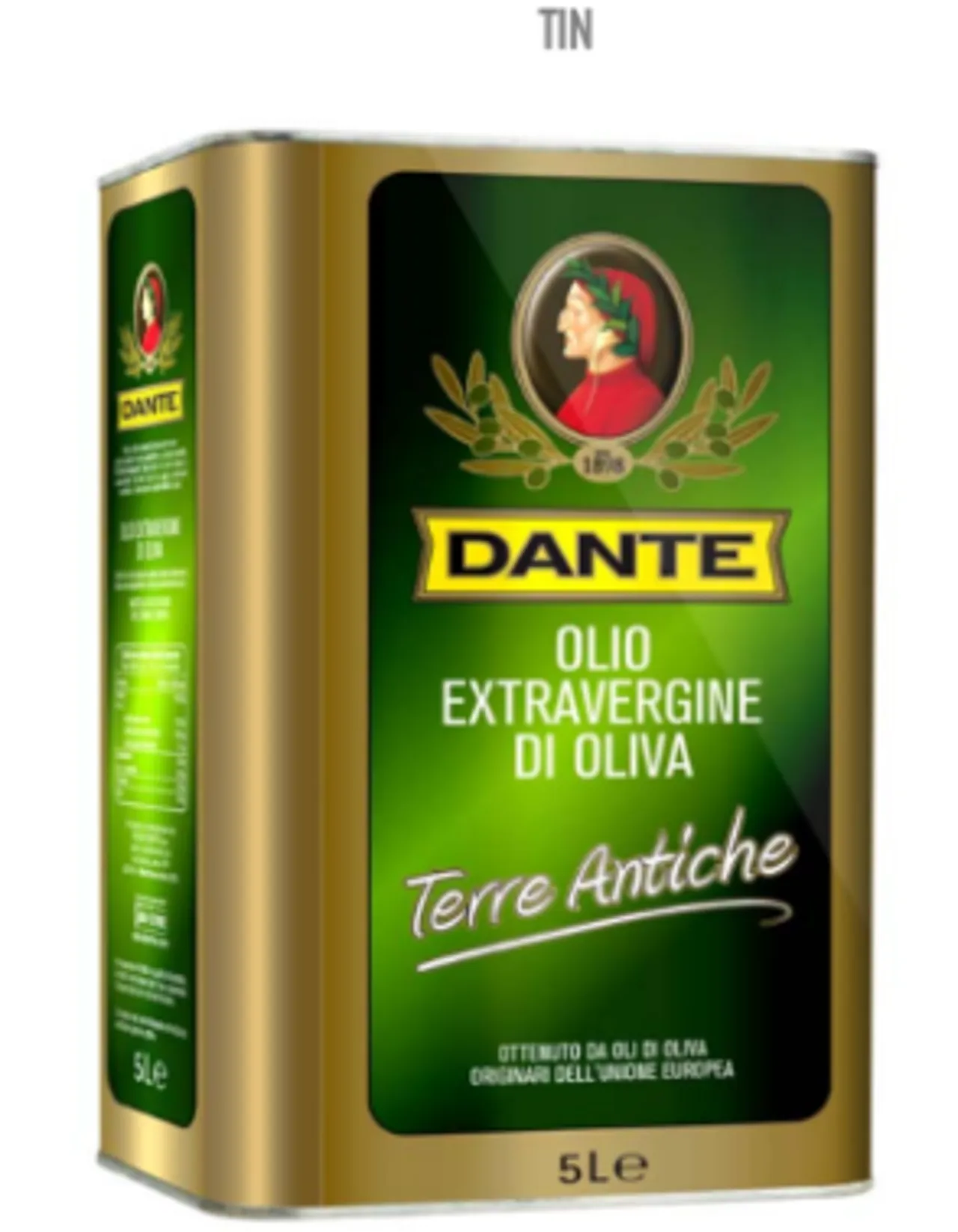 OLIVENOLJE EXTRA VIRGIN DANTE 5L
