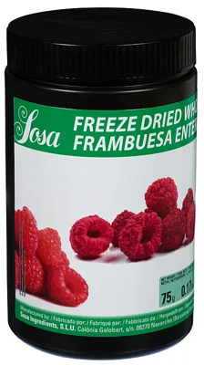Frysetørket Bringebær Hele 75g Sosa
