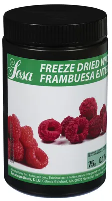 FRYSETØRKET BRINGEBÆR HELE 75G SOSA FRYSETØRKET BRINGEBÆR HELE 75G SOSA