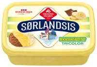 Sørlandsis Banansplitt Tricolor Fløteis 1,2l