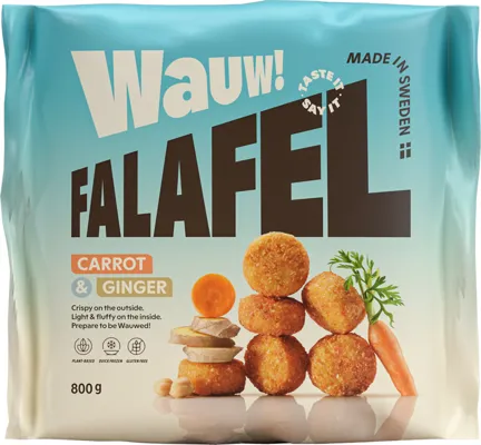 WAUW! FALAFEL CARROT & GINGER 800G WAUW! FALAFEL CARROT & GINGER 800G