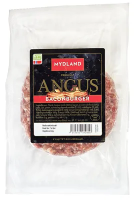 ANGUSBURGER MED BACON 165G FRYS MYDLAND ANGUSBURGER MED BACON 165G FRYS MYDLAND