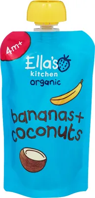 Ellas Kitchen Banan+Kokos Øko 4m 120g