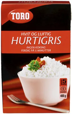 TORO RIS HURTIG 400G SNARKOKT TORO RIS HURTIG 400G SNARKOKT