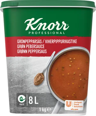 KNORR GRØNN PEPPERSAUS, PASTA KNORR GRØNN PEPPERSAUS, PASTA